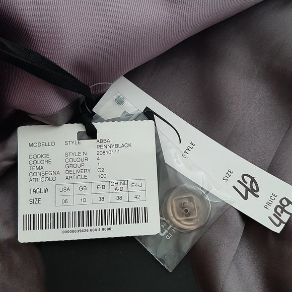 PENNYBLACK Crop Trench Coat - Lavendar - Size 6 - Picture 5 of 5